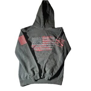 Grunt Style Oath of Enlistment Flag Hoodie‎ Black Small GS 1776 Womens Small